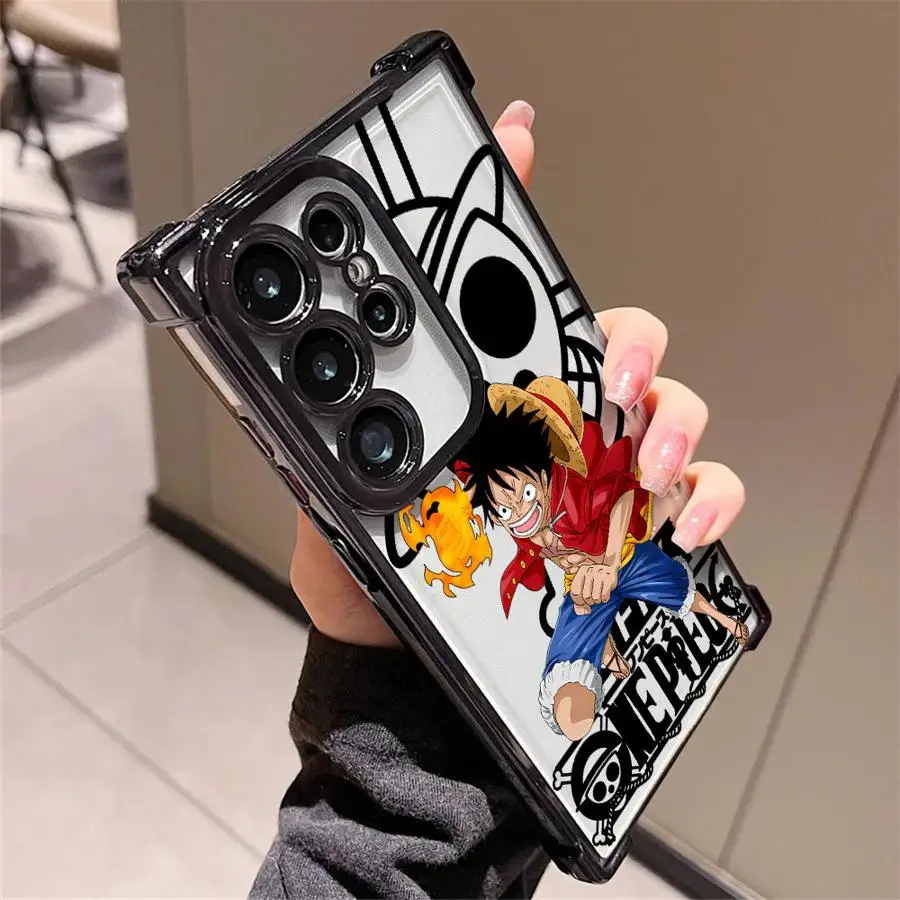 Anime Ones Pieces Rufy Custodia per telefono per Samsung Galaxy S21 Plus S22 Ultra S25 Edge S24 S20 FE S23