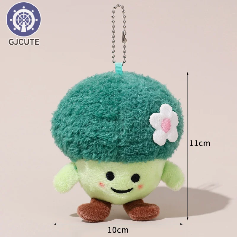 LLavero de juguete de felpa vegetal de simulación, colgante de brócoli de maíz de dibujos animados, llavero de muñeca de peluche suave, mochila, bolsa de coche, decoración, regalo para niños