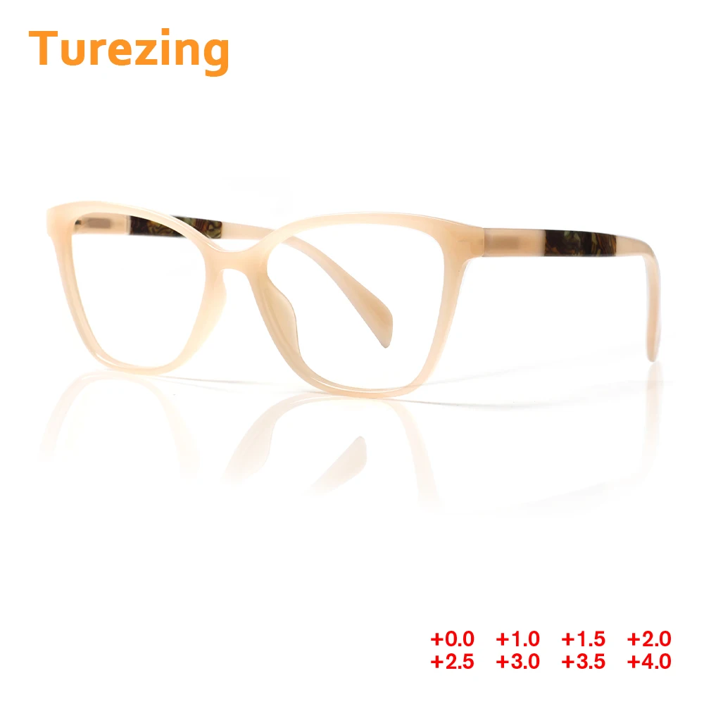 

TUREZING Reading Glasses Prescription Glasses for Women Men HD Lenses Spring Hinge Fresh Light Color Presbyopic Eyewear