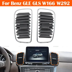 Dashboard Central Conditioner Air Vent Grille Chrome Plating Frame Trim Repair Kit For Mercedes Benz GLE GLS Class W166 W292