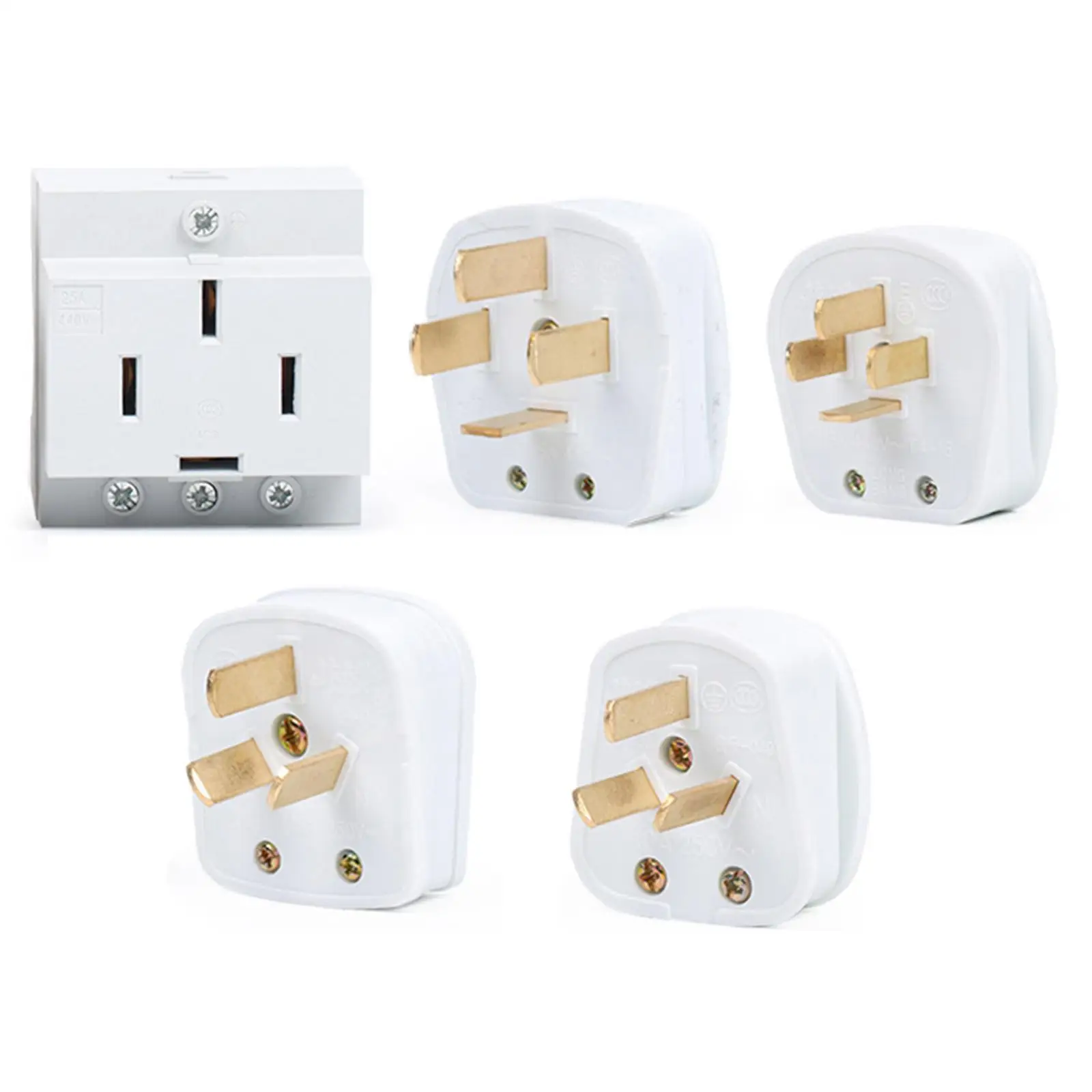 AC30 Modular Socket Copper Fittings Quality 3 Insert Industrial Sockets for Industrial Machinery Workshops Household Appliances