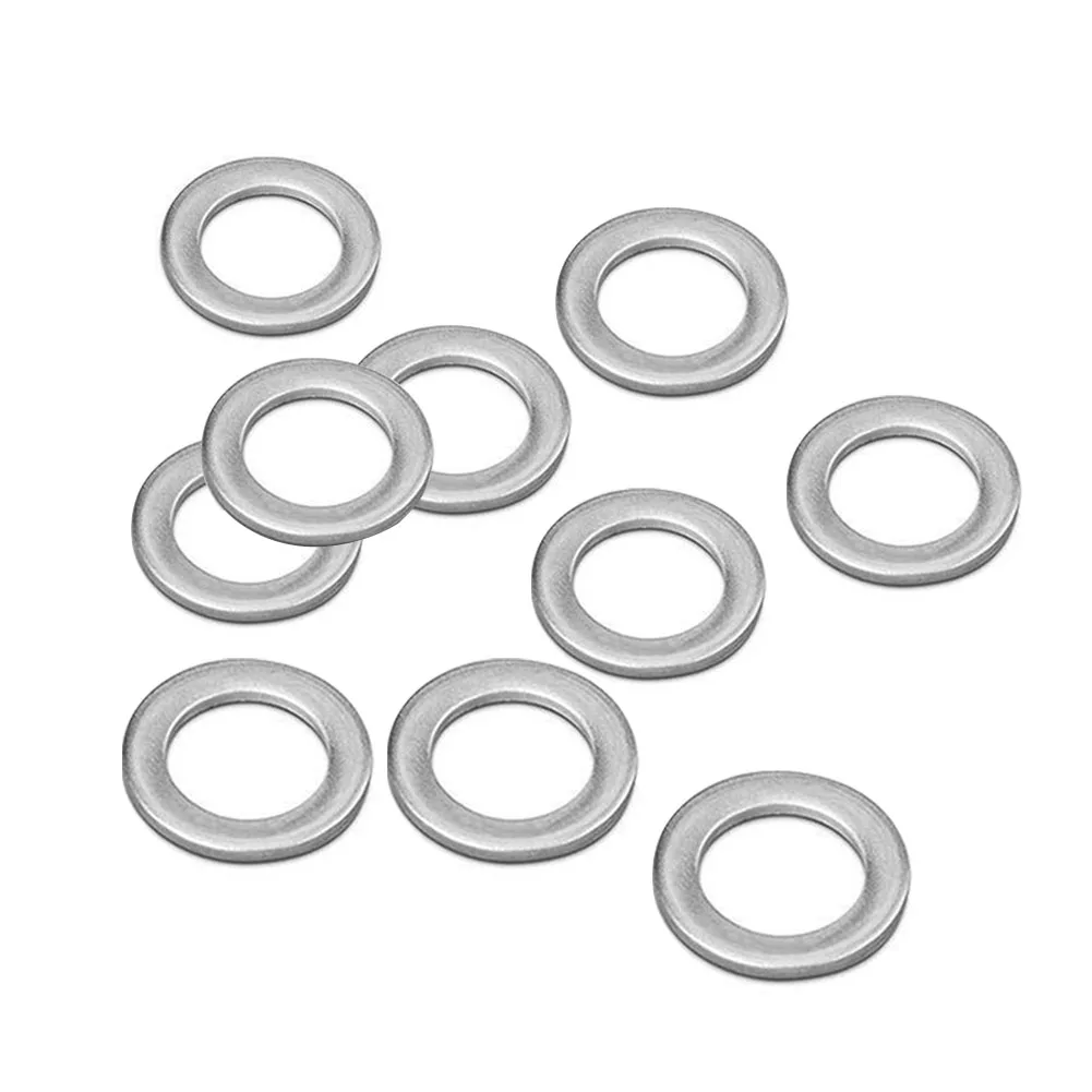 

10pcs #94109-12000 Aluminum Transmission Drain Plug Washer Silver Metal Gaskets For Honda-Accord 1990-2007/ For CRV 1997-2006