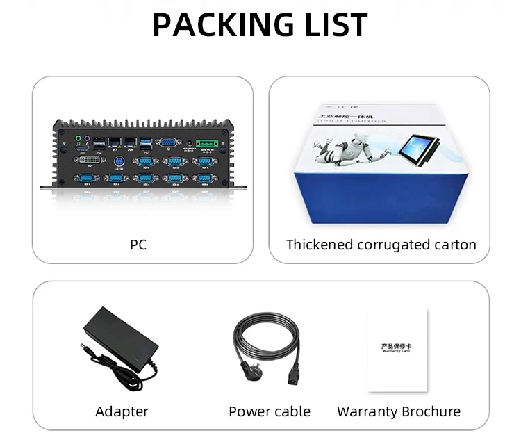 New Industrial Mini PC Intel Core I5 Dual Core SSD DDR4 RAM Industry Business Use US AU Plugs Mini Desktop Computer Gaming PC