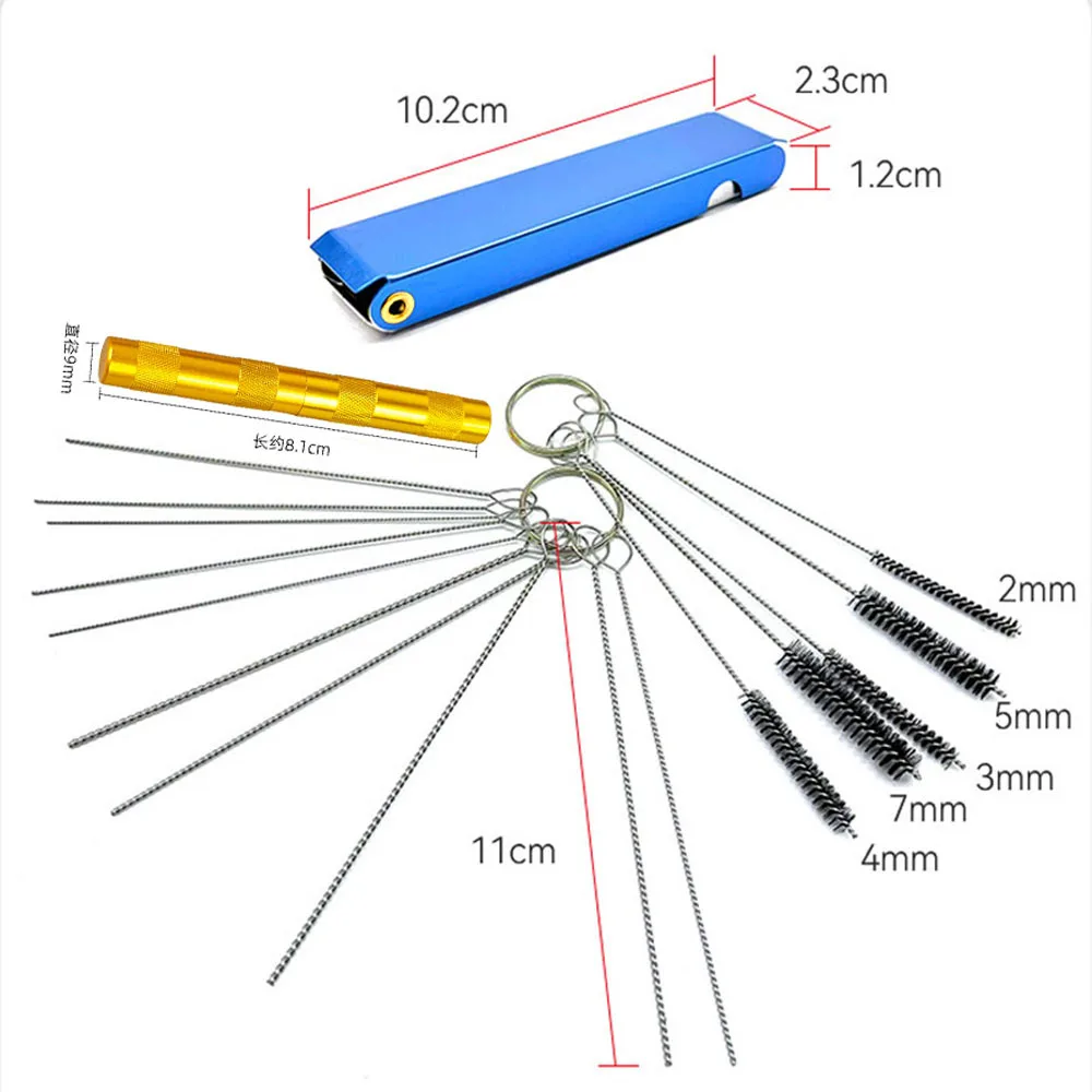 Brush brush Brush cleaning tool Auto repair spray gun small hair shabu nozzle vent four sets of spray pen accessories