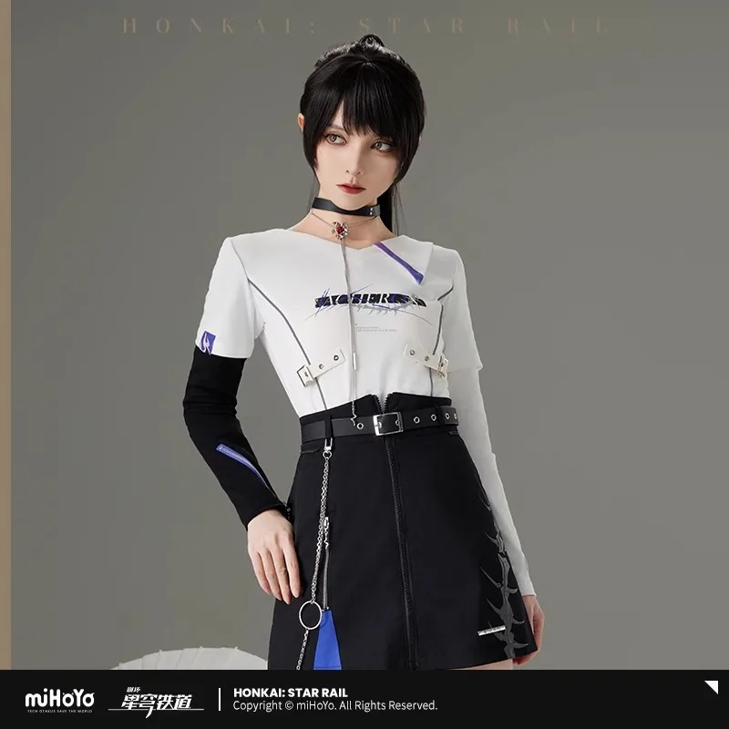 miHoYo Honkai: StarRail Official Game Peripheral New Raiden Bosenmori Mei Theme Impression Series Long Sleeve T-Shirt Cosplay Gi