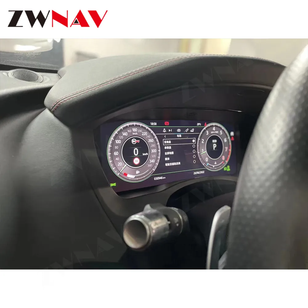 For Jaguar XE Digital Meter Screen Intelligence Instrument Display Head Unit Refit Car Multimedia LDC Upgradation Virtual cab