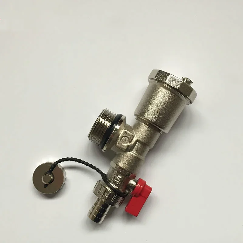 Water underfloor heating manifold accessories exhaust valve