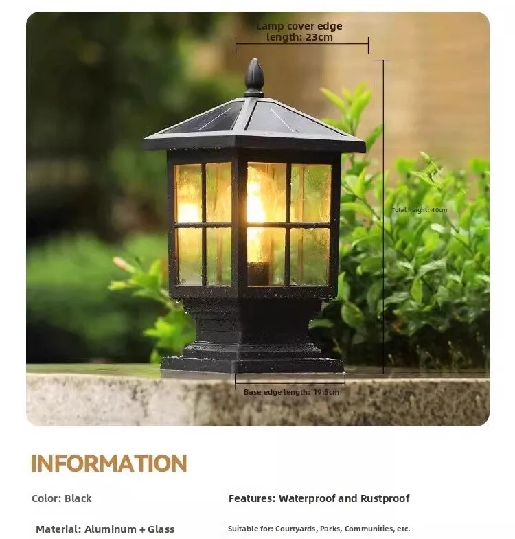 AQIMA | Solar Outdoor Column Light