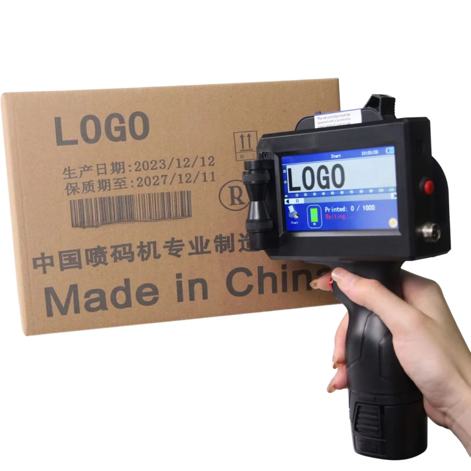

Portable Handheld Inkjet Printing Machine Making Machine for Small Business Date Serial Number Batch Code Stamp Inkjet Printing