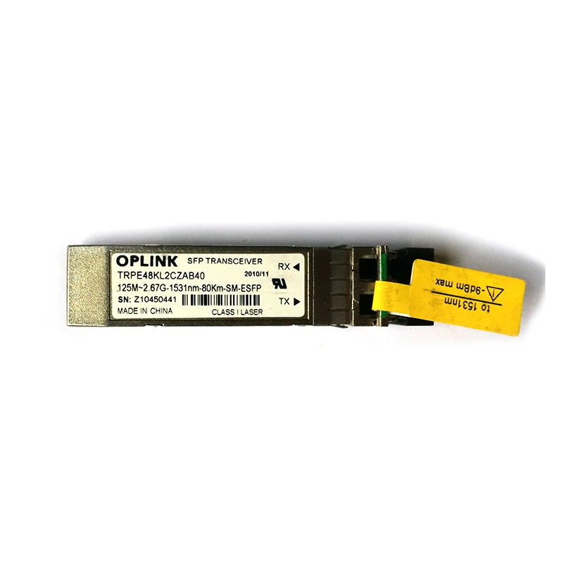 TRPE48KL2CZAB40 125M-2,67G-1531nm-80Km-SM-ESFP KLASSE 1 LASER SFP Glasfaser-Transceiver