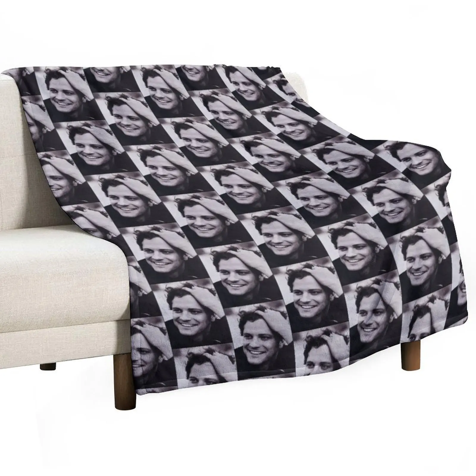 

Colin Firth Throw Blanket Stylish Decor Blanket Gift for Friends Roommate