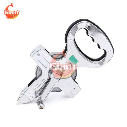 30m 50m 100m Stainless Steel Tape Measure Portable Retractable Metric Tape Ruler Construction Measuring Tool For Building