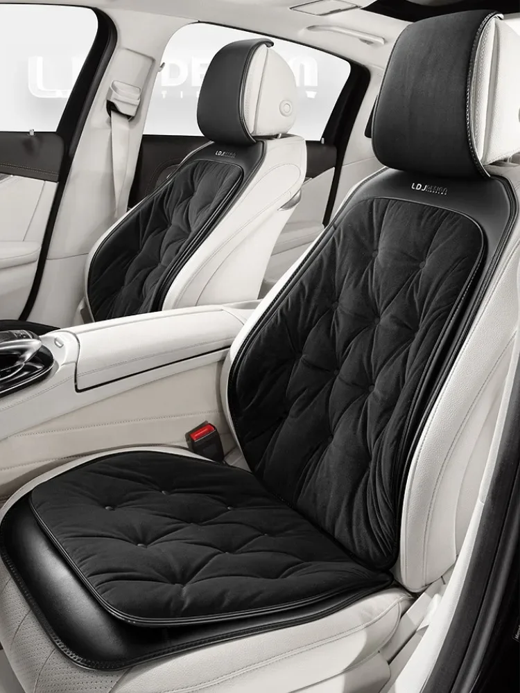 Feather Cotton Universal Car Seat Cushions Warm Car Seat Covers Full Set Seats Accessories Car Seat Protector for Autumn / Winte 3