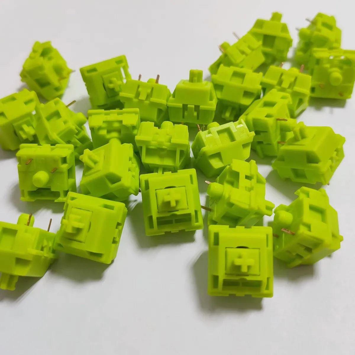 Ktt matcha switch teclado mecânico conteúdo tátil 40g 3 pinos lubed pc casa pom eixo placa de ouro primavera gk61 rk61 anne pro 2