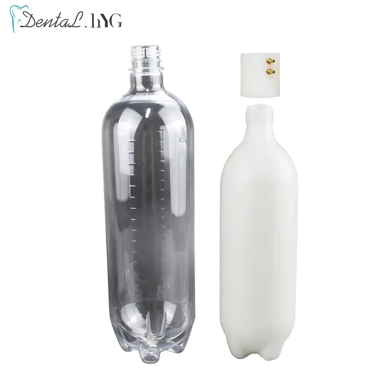 Dental Water Storage Bottle with Cap Top Cover Lid for Dental Chair Unit Clear White Bottles Accessory Dental Spare Part Supply