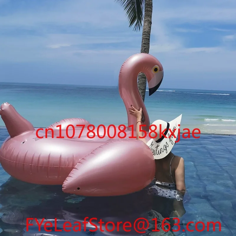 Rose Gold Flamingo Mount, Swimming Circle, Swan Unicorn, Inflatable Floating Bed, Floating on Water, Air Cushion
