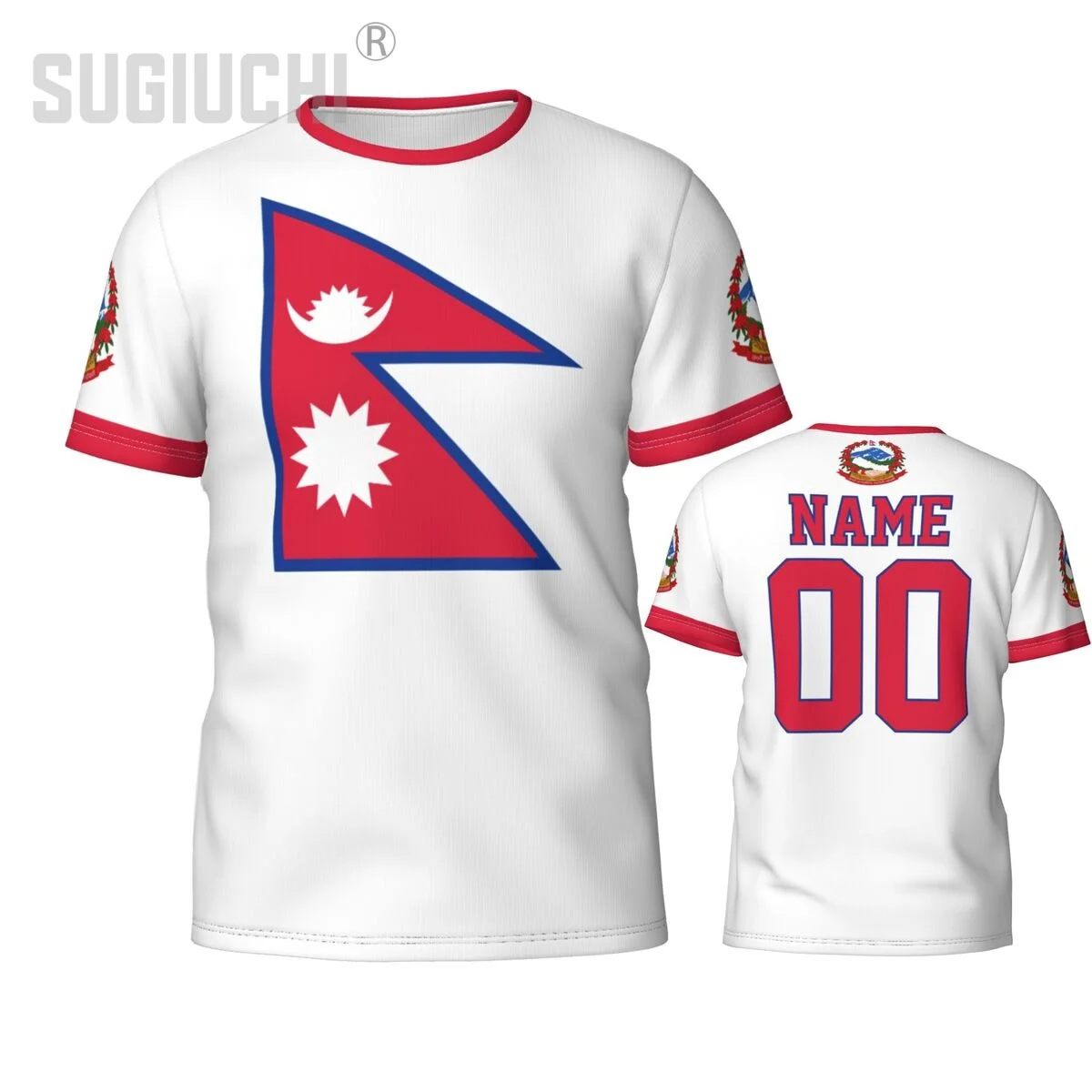 Custom Name Number Nepal Flag Emblem 3D T-shirts For Men Women Tees jersey team Clothes Soccer Football Fans Gift T shirt