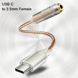 USB C to 3.5mm Female Headphone Jack Adapter Type C to Aux Audio Dongle Adapter for Samsung Galaxy iPad Pro Pixel Type C Adapter