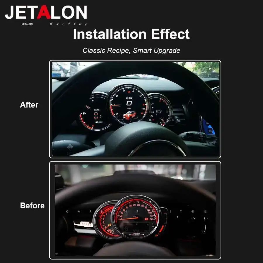 لسيارات Bmw Mini 2006-2023 الرقمية الافتراضية قمرة القيادة أداة قياس العنقودية لوحة القيادة شاشة عداد السرعة LCD ترقية لينكس #4