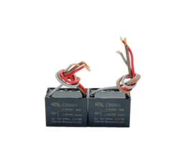 CBB61 fan ceiling fan with light 0.6 0.8 3 0.4+1.2UF three wire speed control motor starting capacitor 450v