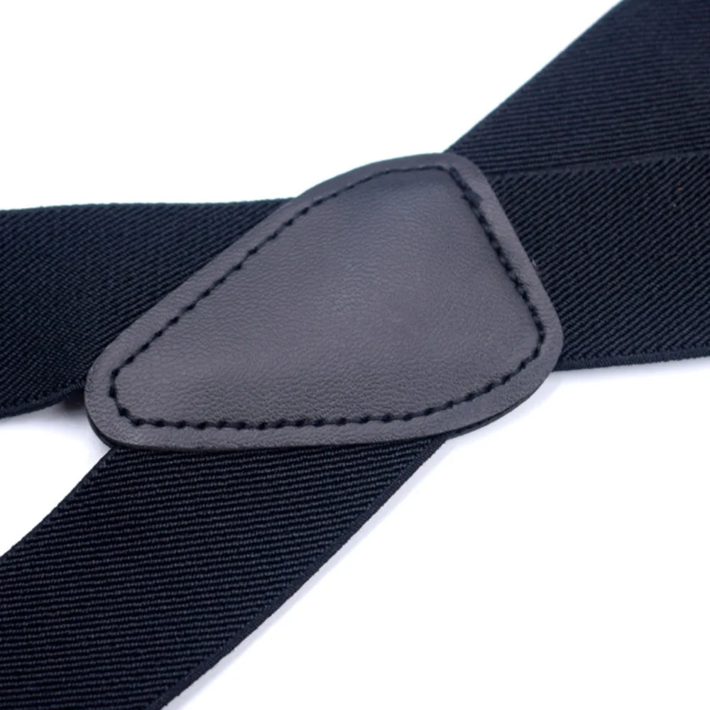 الحمالات للرجال النساء موضة 3.5 سنتيمتر X-الظهر 4 مقاطع قابل للتعديل مطاطا قميص بنطلون الأقواس حزام أحزمة هدايا للزوج أبي #3