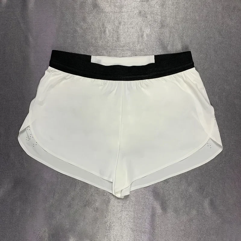 2026Mesh sports shorts men's and women's same marathon quick-drying racing three-point training lined fanny pack pants YYS2003