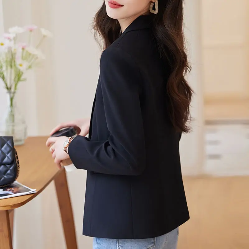 بدلة ort White Jaet للسيدات ذات حواف الخصر احترافية غير رسمية لربيع 2025 وصل حديثًا #4