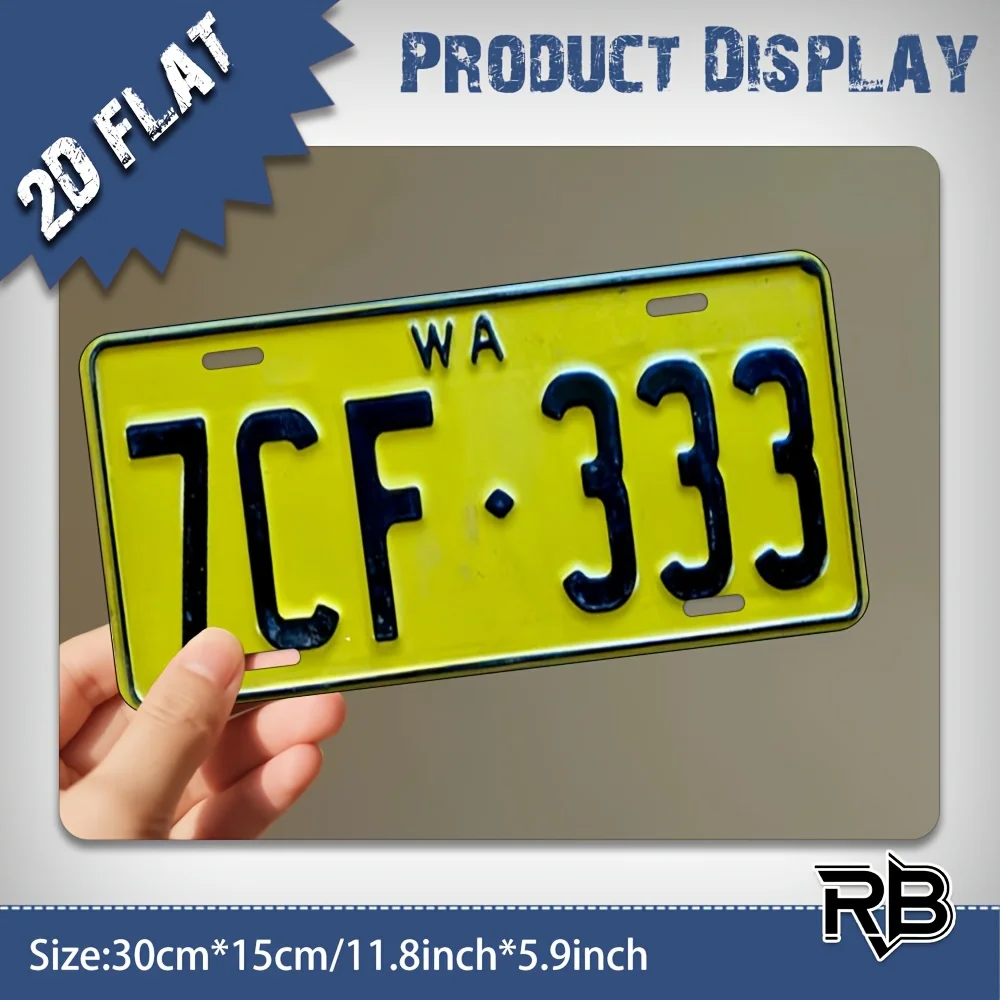 2D Flat, 1pc 12x6in Sign, 2D Flat, Metal Sign, 1pc - 30x15cm/11.8x5.9in Wall-Mounted Decorative Plate for Indoor/Outdoor Use, Ho