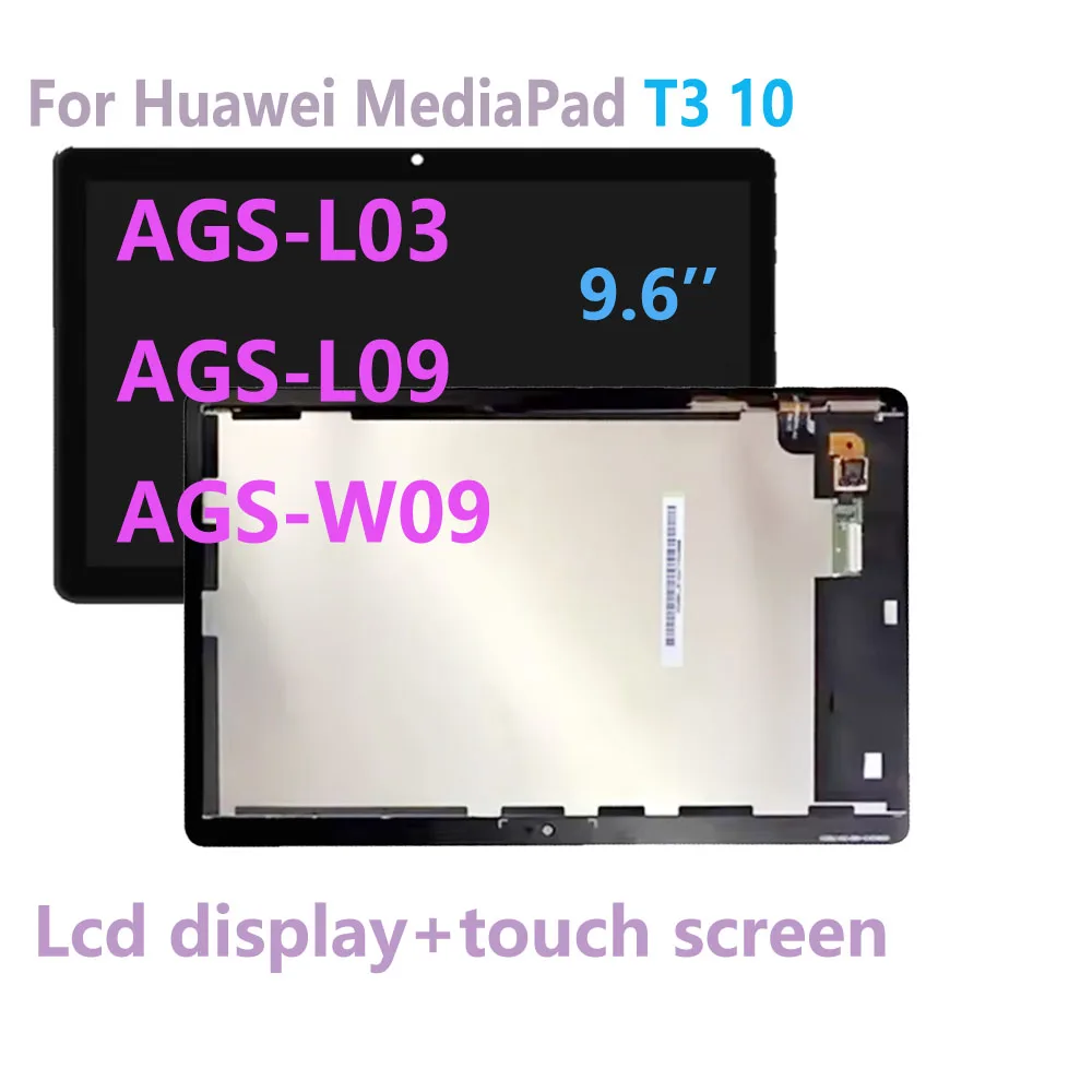 

Test well 9.6 Inch For Huawei MediaPad T3 10 AGS-L03 AGS-L09 AGS-W09 LCD Display Touch Screen Digitizer Assembly
