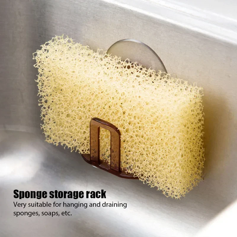 

Kitchen Organizer Suction Cup Sink Drain Rack Sponge Storage Holder Kitchen Sink Soap Rack Drainer Rack Bathroom Accessories