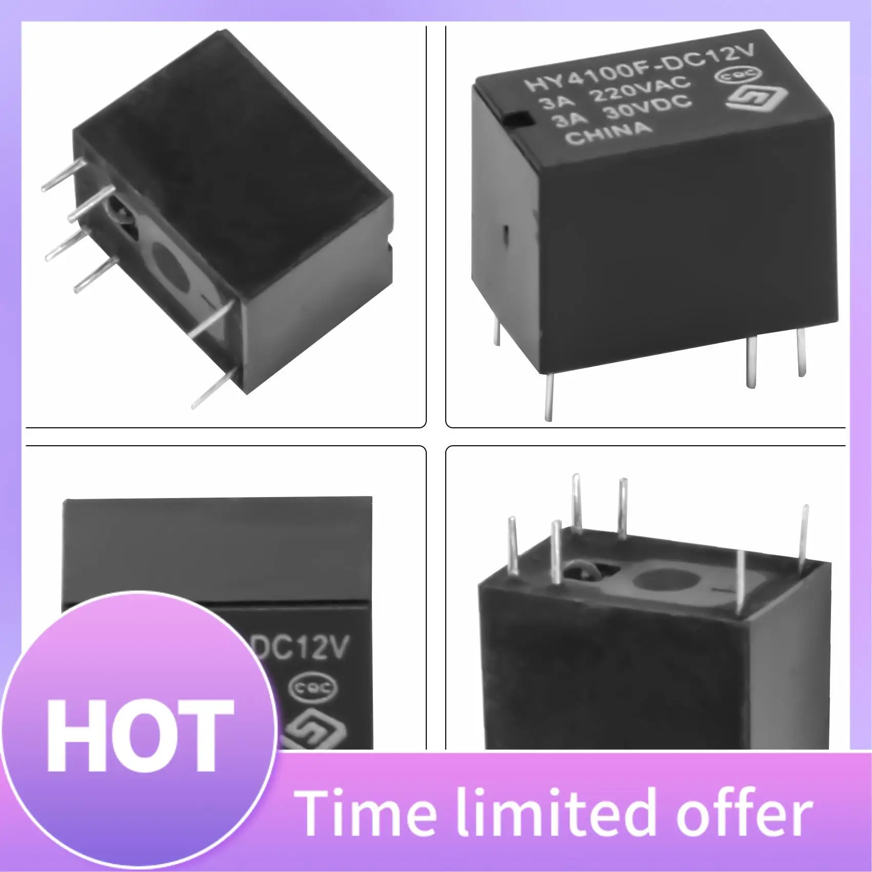 B68A 20 PCS Mini Electronic Relay DC 12V