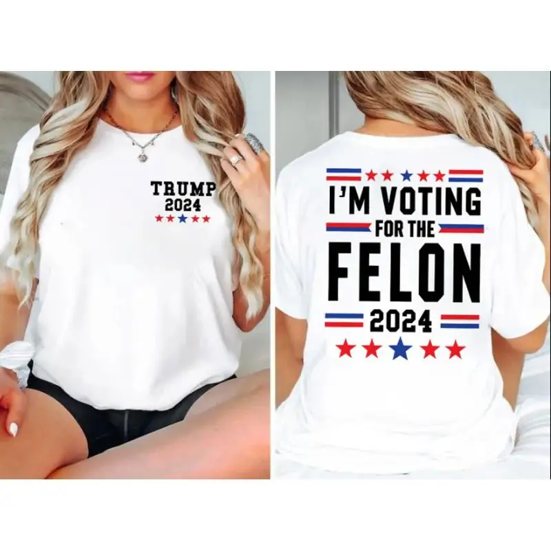 

Футболка «Я голосування для президента Фелона» 2024, все размеры S 4Xl