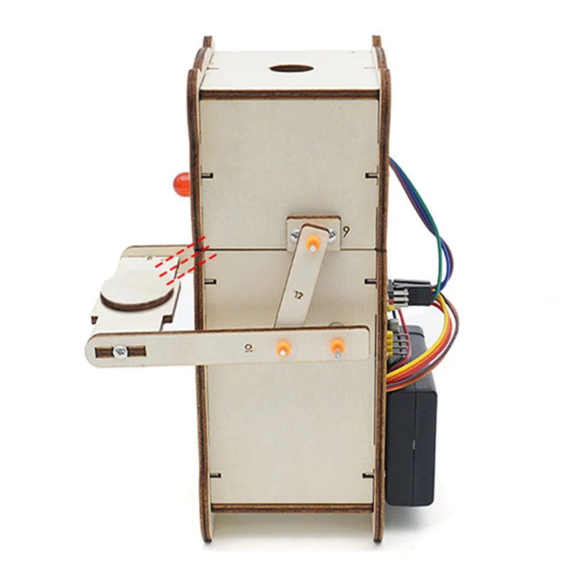 

ABUF-Coin Eating Robot Студенческая интеллектуальная индукционная модель изобретения Материал Комплект DIY Научный эксперимент Модель Прочный Легко использовать в использовании