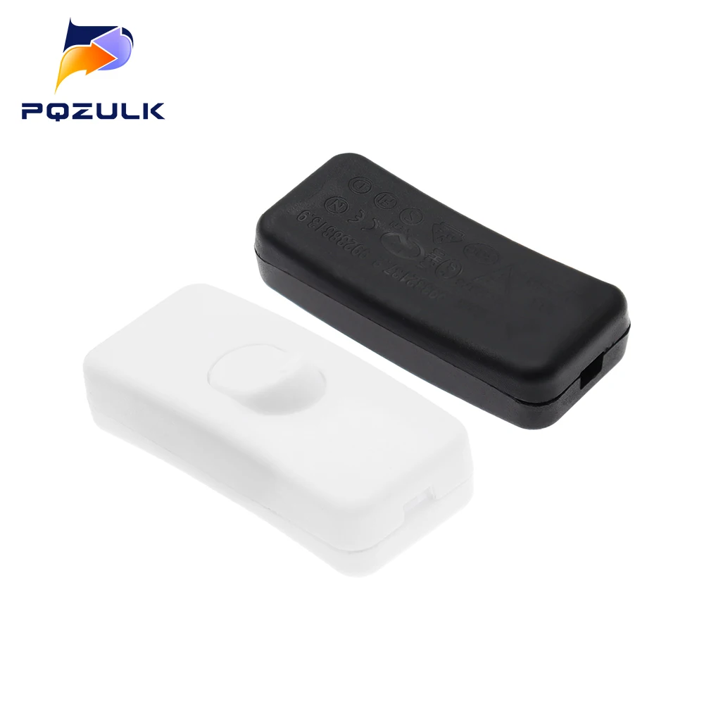 ON/OFF Inline Switch Black Inline Table Lamp Desk Light Cord Cable Switch 110-250V image 2