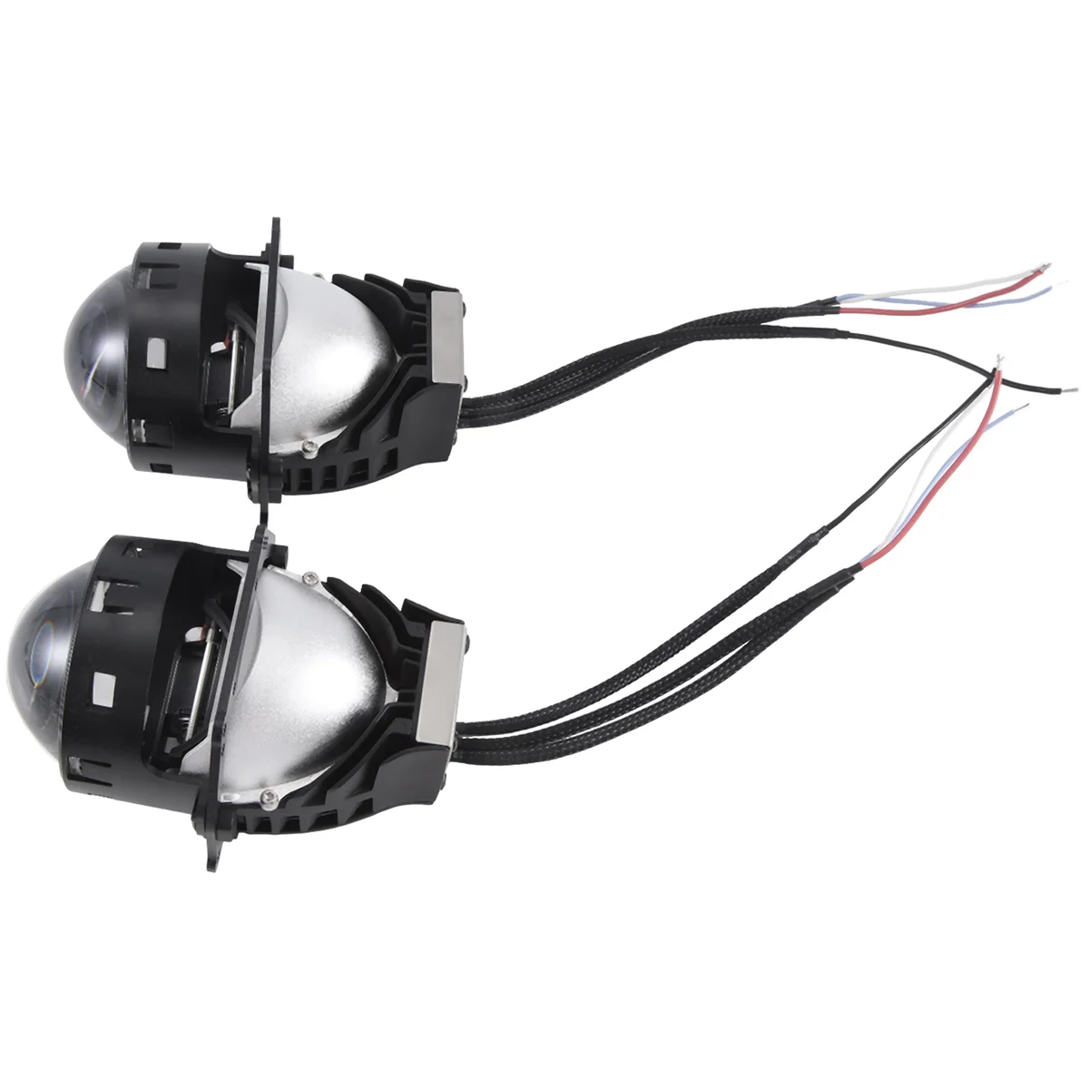 KY20H0004 12V Dual Lamp Cup Far and Near Light LED Twin Lens Motorcycle Automobile General