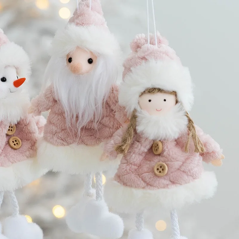 New Year 2023 Gifts Crown Veil Girl Dolls Angel Doll Navidad 2022 Xmas Tree Ornaments Christmas Decorations for Home Noel Natal