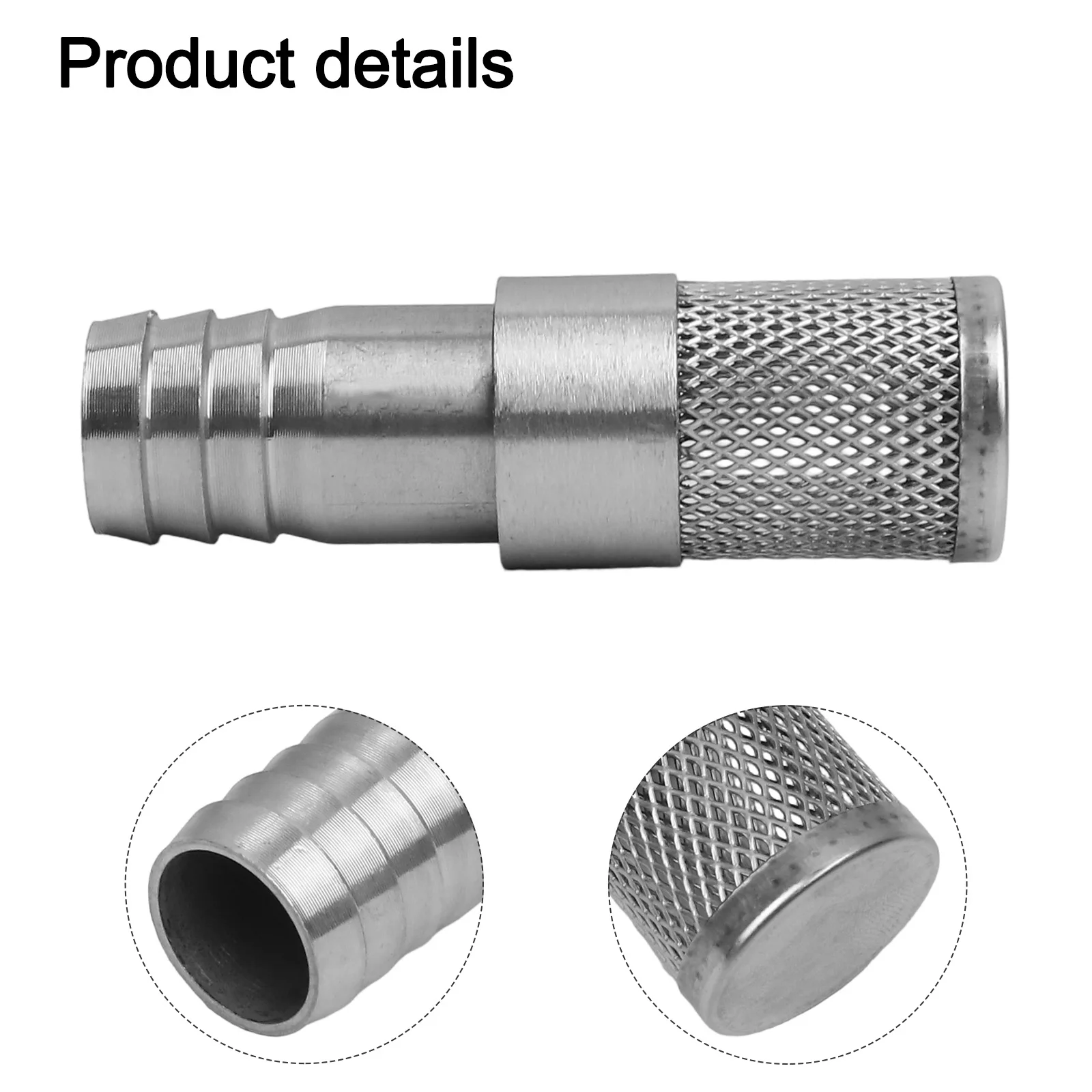 Stainless Steel 304 Hose Barb Filter with Mesh Strainer for Fuel Gas Pipe Pump Protection 20mm 24mm Robust Construction