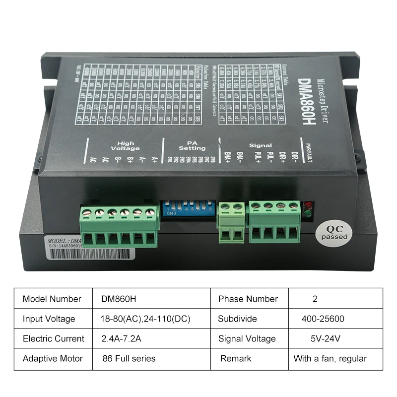 Imagem -04 - Driver Dsp Stepper para Roteador Cnc Driver Nema 34 Driver Stepper a 1880vac Fases Dma860h