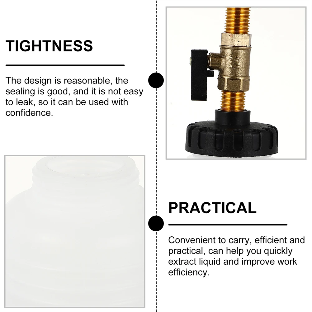

2pcs Oil Changing Machine Brake Fluid Refill Bottle Time-Saving Oil Removal Universal Fit Durable Plastic Iron for Cars