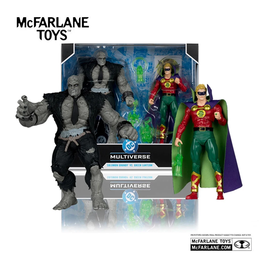 Figura de Acción McFarlane Toys Solomon Grundy Vs Green Lantern de 7 Pulgadas con Megafig 2pk, Modelo DC Multiverse, Kit de Garaje para Muñecas