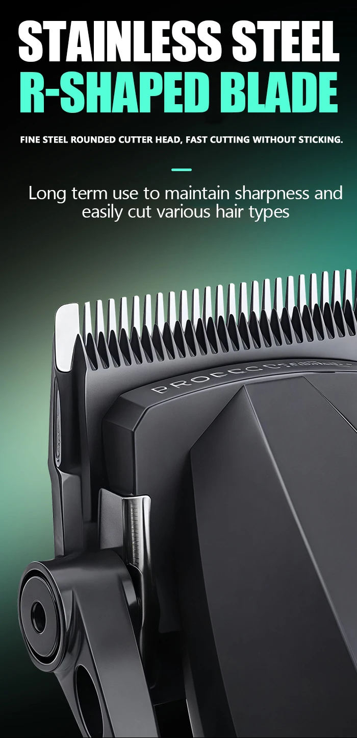 Kemei 1819 Elektrischer Haarschneider für Männer Professionelle Wiederaufladbare Kabellose Haarschneidemaschine Hochwertiger Haartrimmer für Friseure – Detail 3