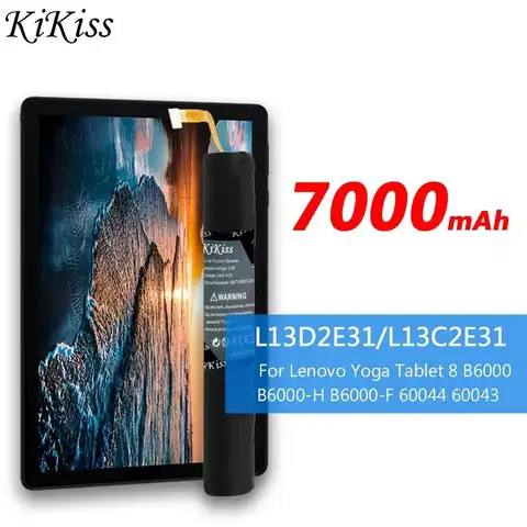 L13D2E31 L13C2E31 High Capacity 7000mAh Tablet Battery For Lenovo Yoga 8 B6000 B6000-H B6000-F 60044 60043