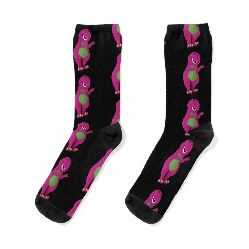 

Barney (Barney & Friends) Socks Novelties moving stockings heated Running Designer Man Socks Women's