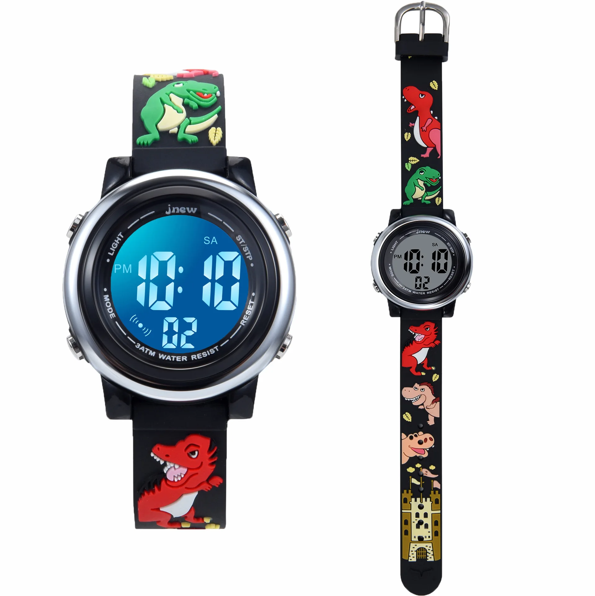 

New Watches for Children Waterproof Student Multi-function Sports Electronic LED Digital Dial Dinosaur Cartoon Kids Watch Gift