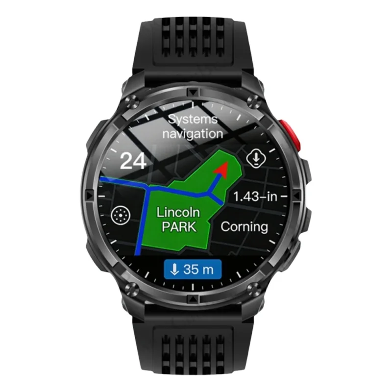Smartwatch 2026 novo T-Rex3 pro 1100mah bateria relógio inteligente gps caminho 5atm à prova dwaterproof água esportes run rastreador ao ar livre bússola militar smartwatch