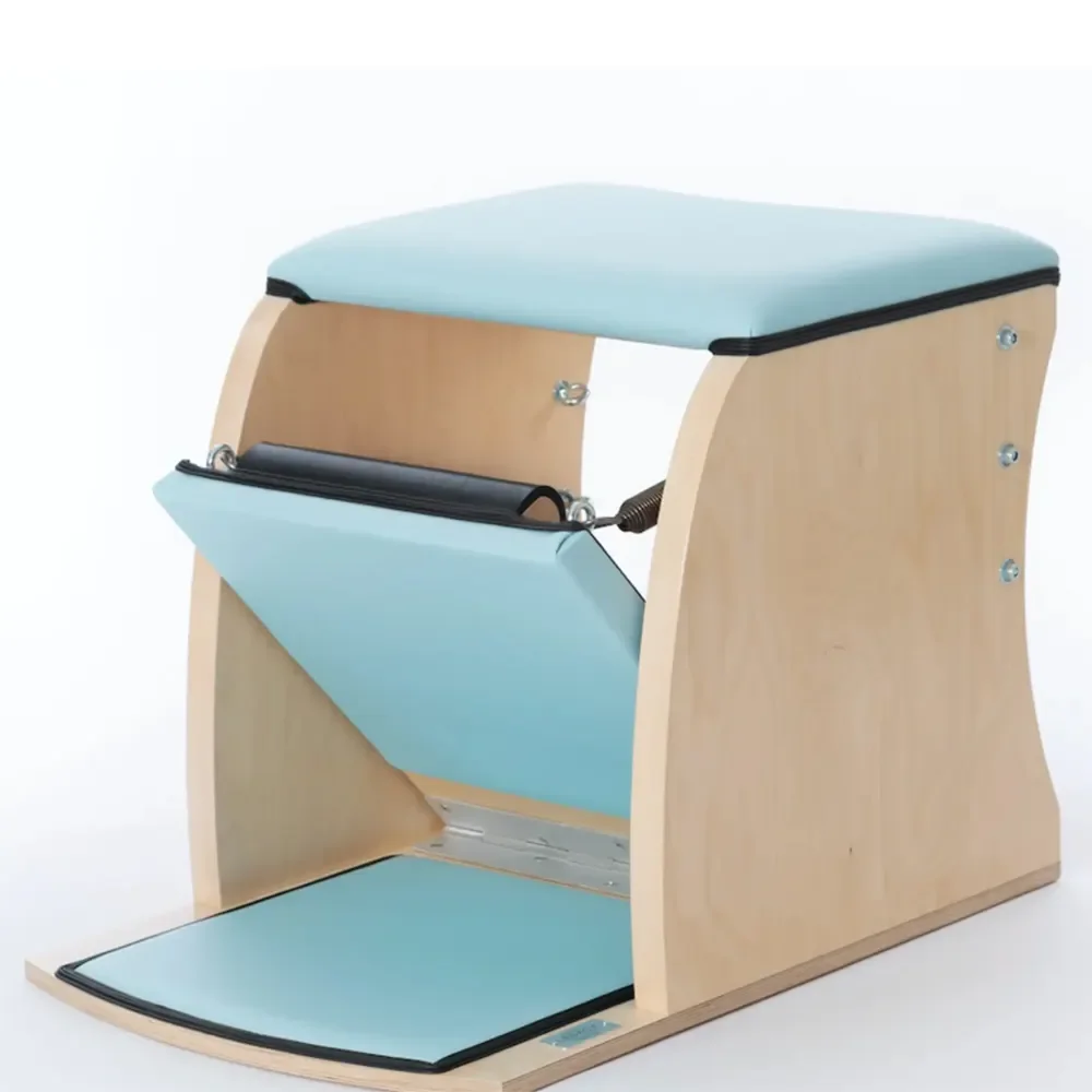 

Comprehensive Workout Set Wunda Chair Pilates Chair Oak Maple Fitness Equipment Yoga Gym Home Studio Body Reformer Pilates Use