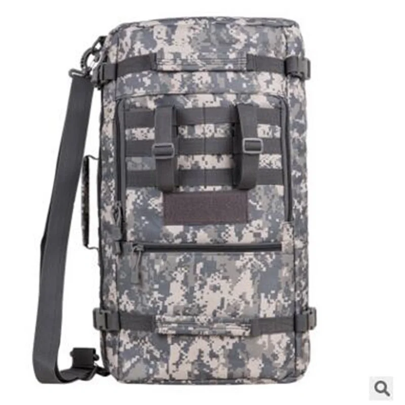 Outdoor climbing men nylon shoulder bag large capacity 40L computer backpack diagonal package military travel