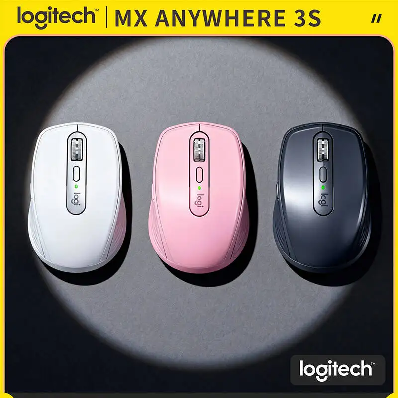 

Компактная мышь Logitech MX Anywhere 3S, эргономичный дизайн, перезаряжаемая, с быстрым прокруткой для портативных ПК Mac