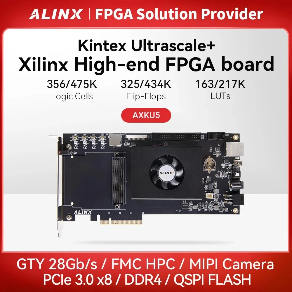 ALINX AXKU5 Xilinx Kintex UltraScale+ FPGA Development board Evaluation Boards & Kits PCIE3.0 GTY XCKU5P