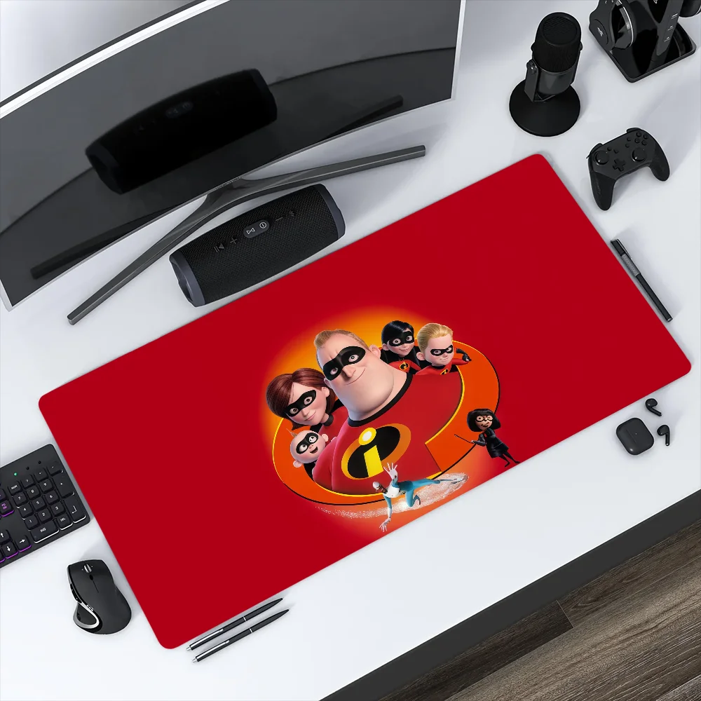 

Mouse Dis Pad MousePad Non-slip Film Lockedge Office Student Gaming Thickened I-Incredibles Large Writing Pad Superhero Cushion